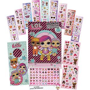 LOL Surprise Coloring Activity Stickers Earrings